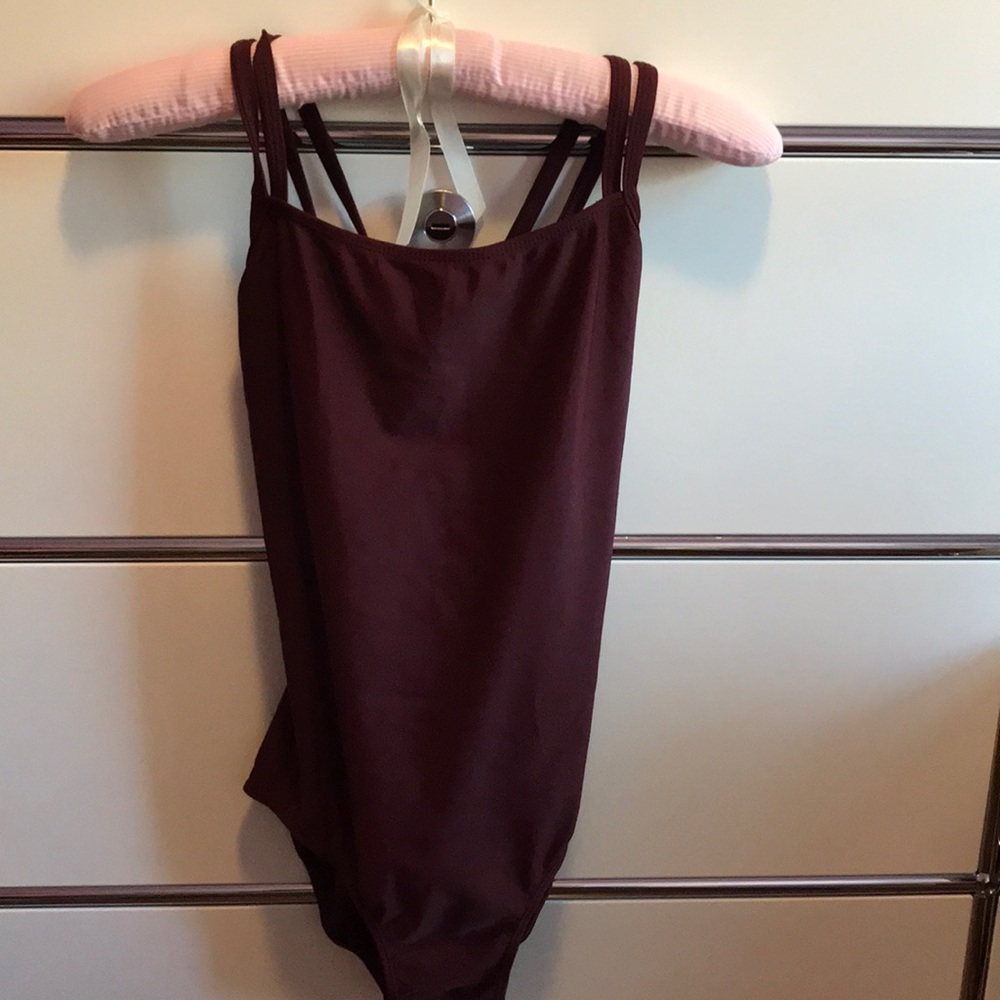Capezio Burgundy Leotard- Child L - Adult XXS